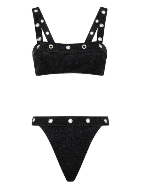Lumière crystal-studs bikini