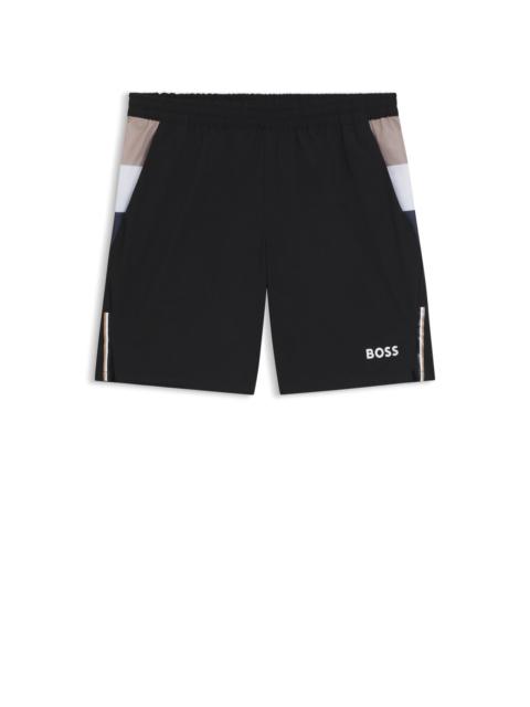 ACTIVE TENNIS SHORTS IN STRETCH FABRIC WITH MOISTURE MANAGEMENT