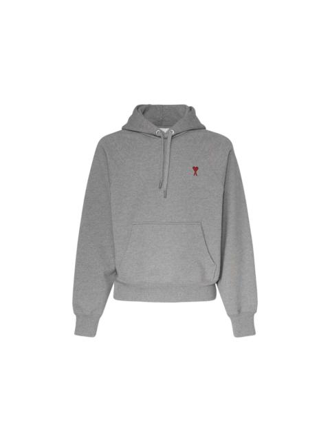 Ami Paris Ami De Coeur Hoodie Grey