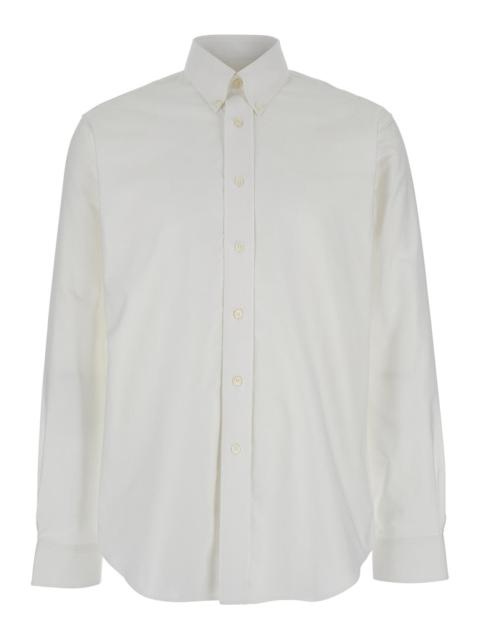 Givenchy Embroidered Logo Cotton Shirt — White