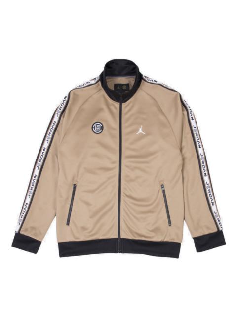 Air Jordan x CLOT Tricot Jacket Brown Logo 'Brown' AR8401-213