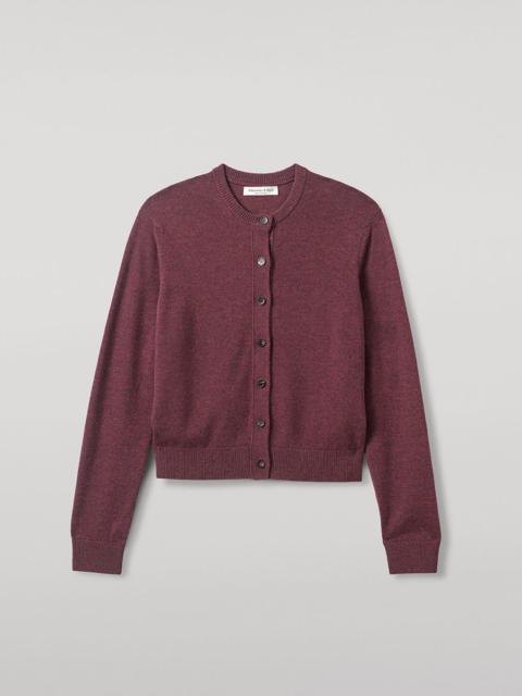 Classic Cashmere Purple Cardigan