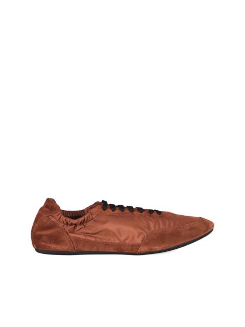 Collapse suede-panelling sneakers