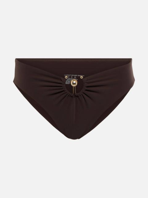 Ruched bikini bottoms
