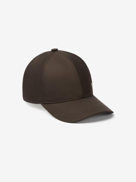 Brown nylon baseball cap