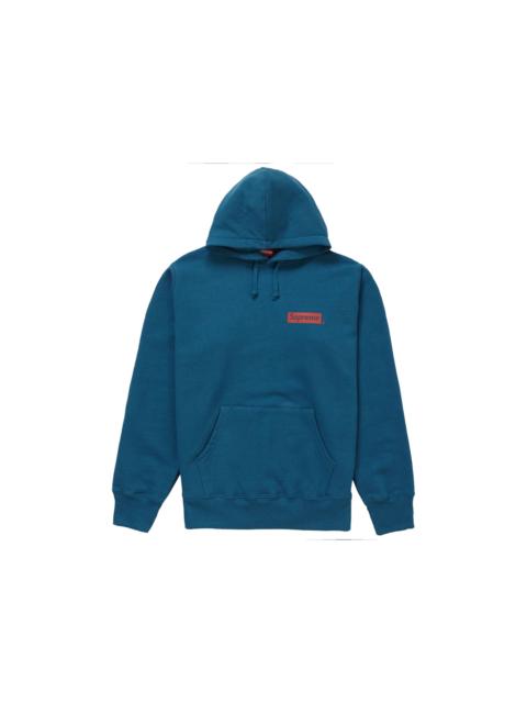 Supreme Stop Crying Hooded Sweatshirt Marine Blue