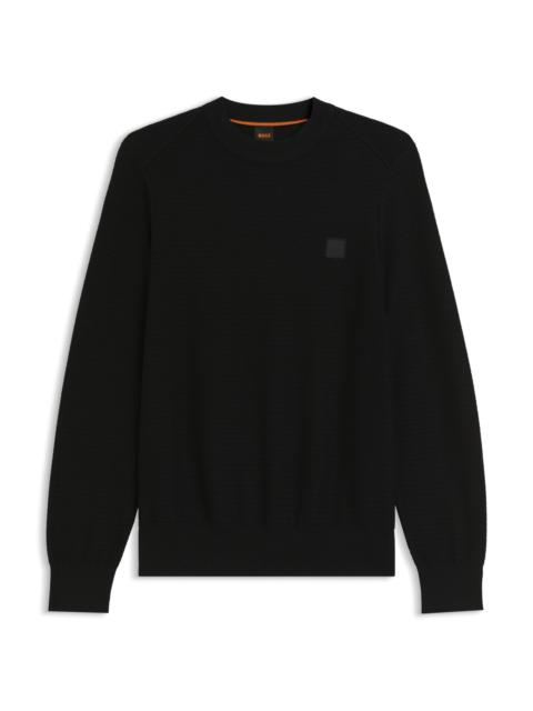 REGULAR-FIT SWEATER IN COTTON AND CASHMERE