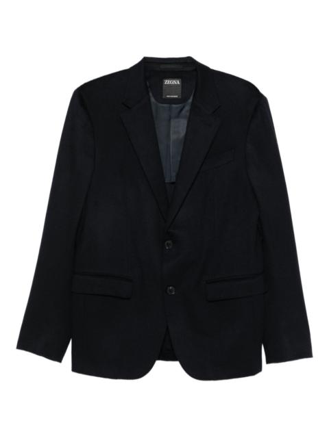 buttoned cashmere jacket