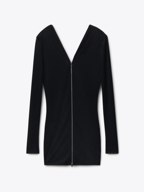 Continuous Zipper Mini Dress