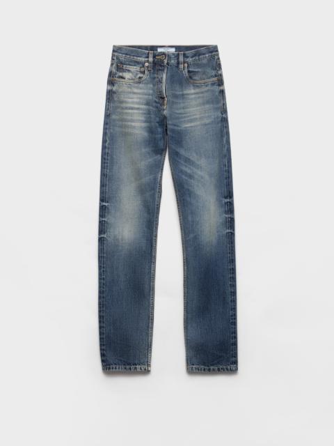 Tapered selvedge denim jeans
