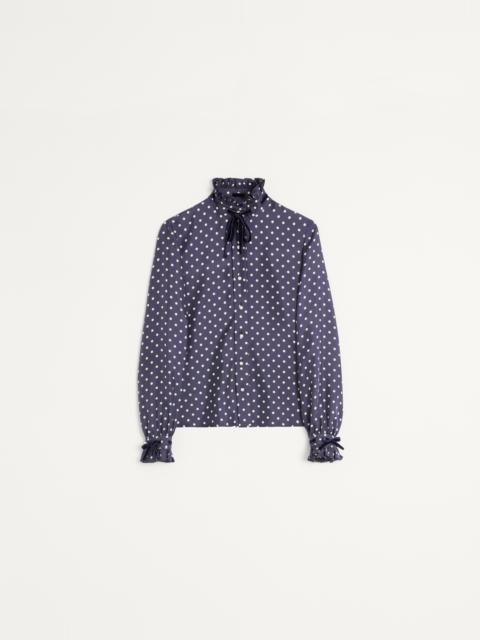 TWILL SHIRT WITH PLUS DE POIS PRINT