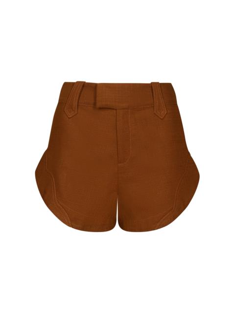 City Amulet Crepe Shorts brown