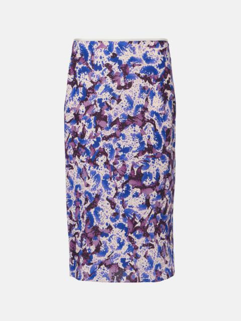 Floral pencil skirt