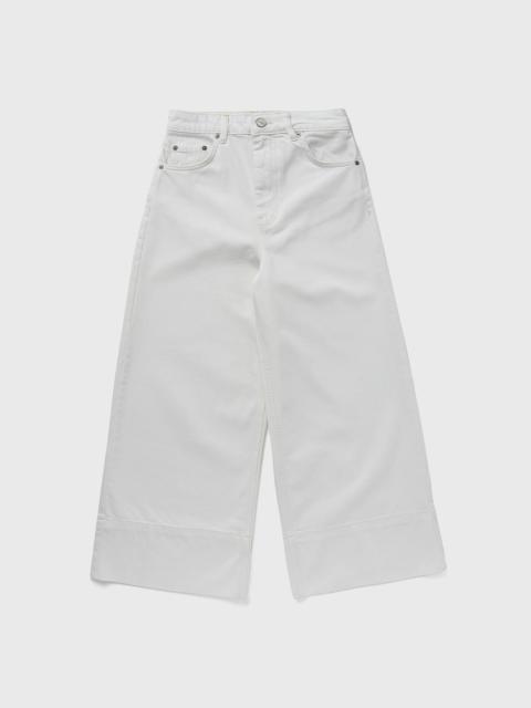 White Denim Cropped Jeans