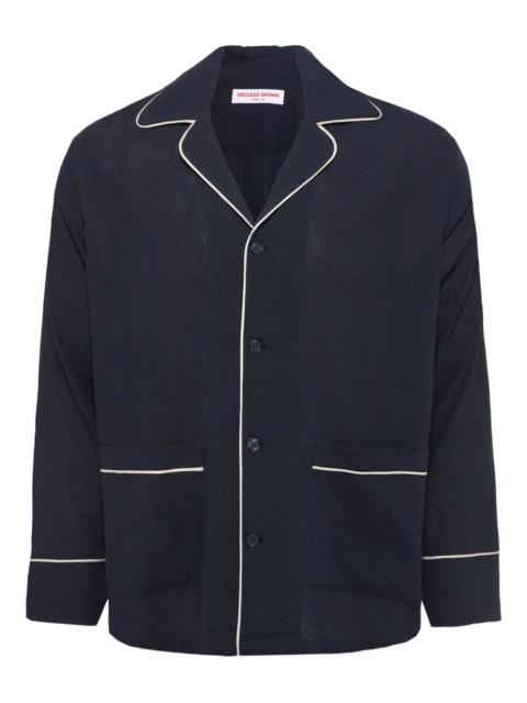 Murray piped-trim overshirt