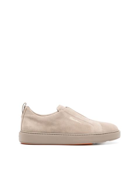 suede slip-on sneakers