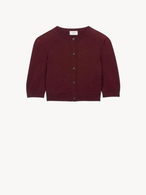 CROPPED CARDIGAN IN WOOL
