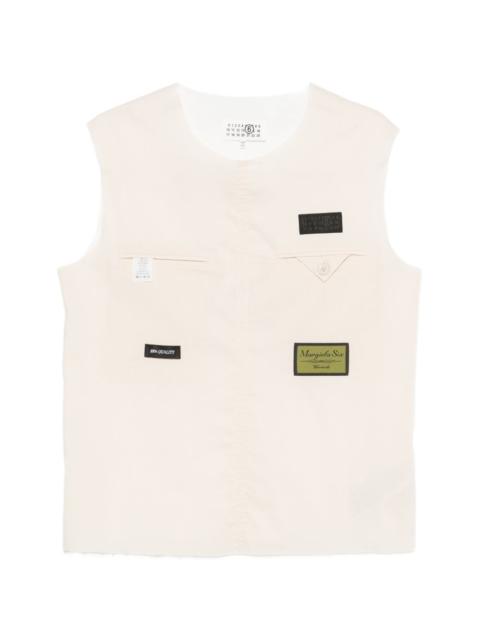 logo-patch vest