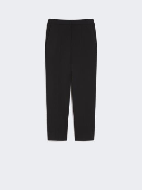 MALIKA Slim gabardine trousers