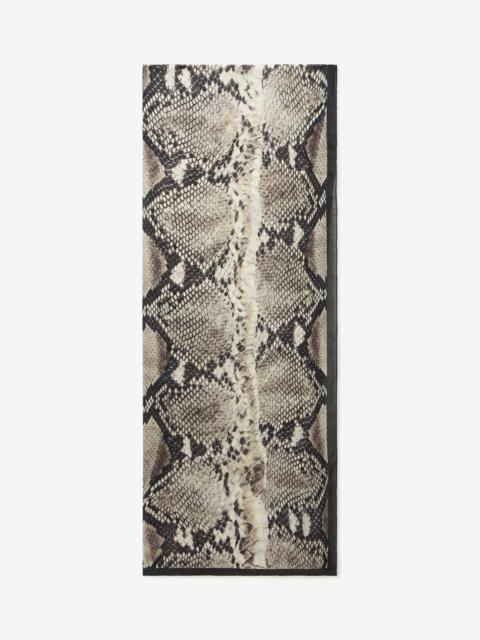 Silk Scarf with Python Print