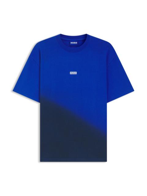 DIP-DYED LOGO T-SHIRT IN COTTON JERSEY