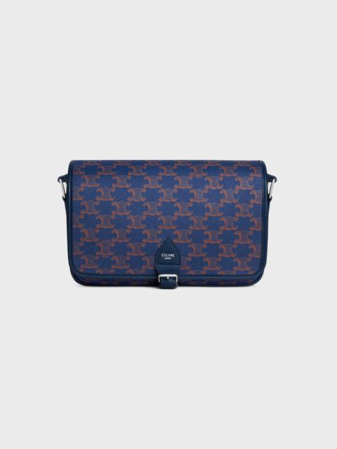 SMALL FOLCO MESSENGER IN Triomphe Canvas and calfskin