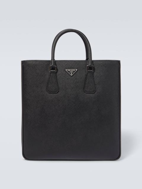 Logo Saffiano leather tote bag