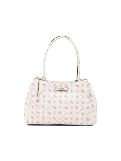 Carrie logo-pattern padlock-detail tote bag