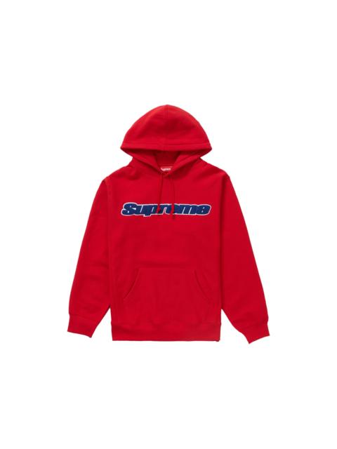 Supreme Chenille Hooded Sweatshirt Red