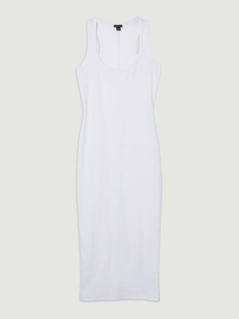 Compact Jersey Rib Racer Maxi Dress
