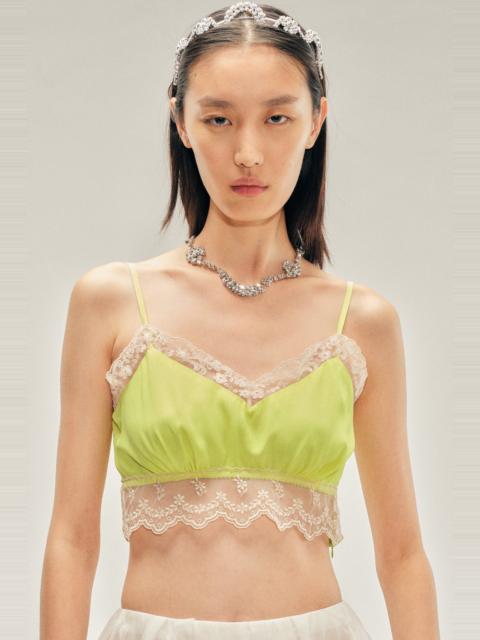 Lace Trim Negligee Bralette