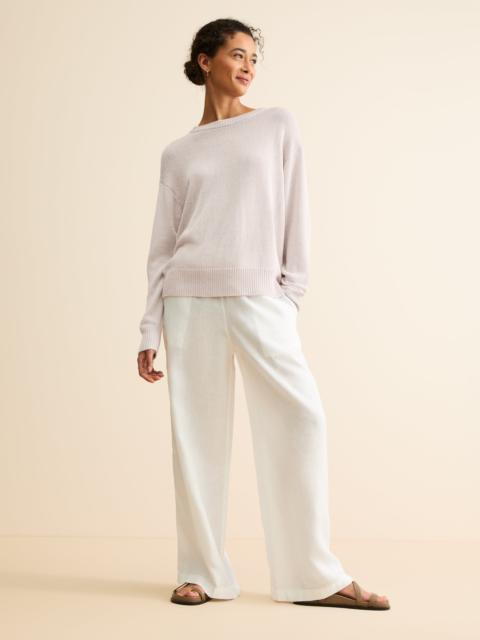 Women's Sweater Delphine Silk Linen Silver Pink