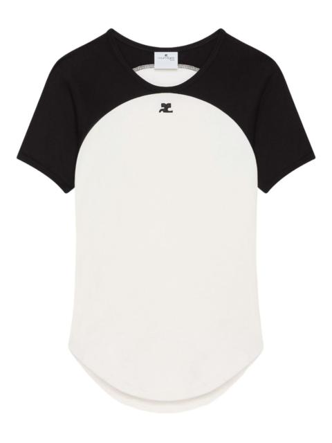 Circle Contrast raglan-sleeve T-shirt
