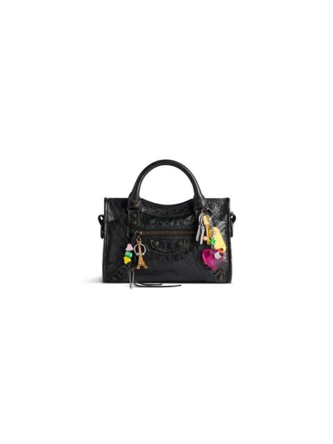 Women's Le City Mini Bag With Charms in Black