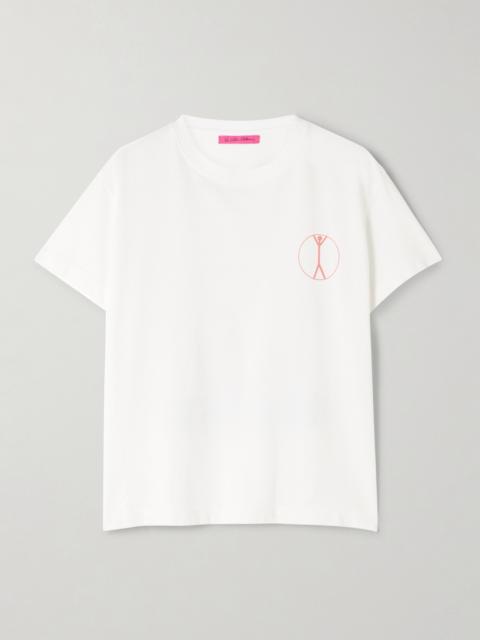 Printed Cotton And Cashmere-blend Jersey T-shirt