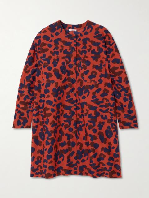 Récifs Printed Cotton And Silk-blend Shirt