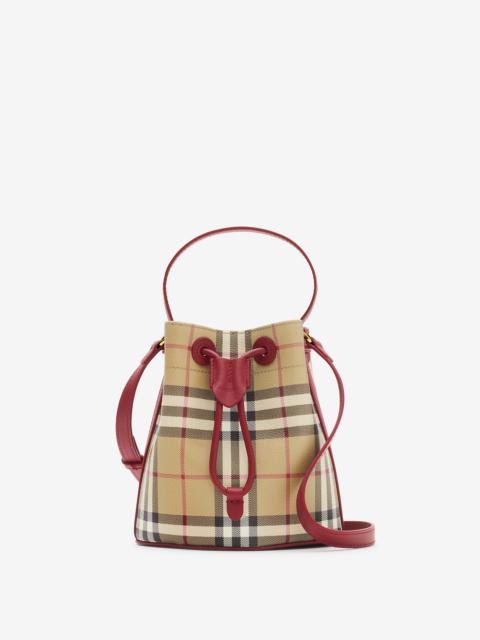 Mini Check Bucket Bag