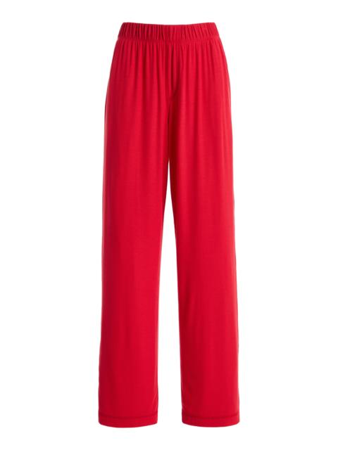 Ribbed Lounge Pants red