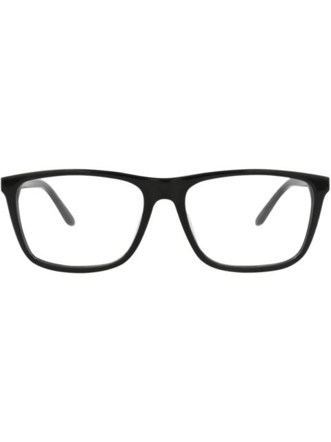 Alexander McQueen Square-Frame Acetate Optical Frames Black Silver Transparent (AM0323O-30010869-001