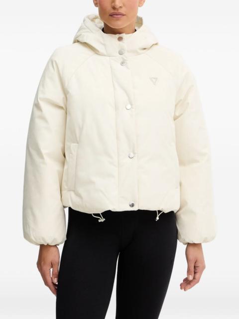 hooded quilted jacket