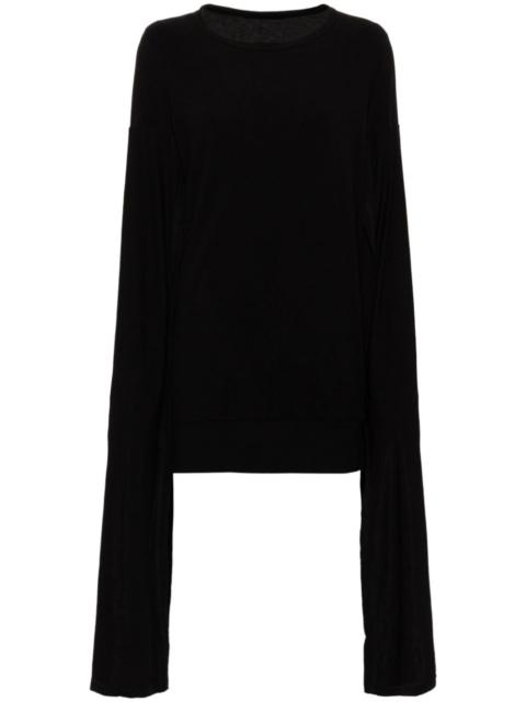 layered hanging sleeves top