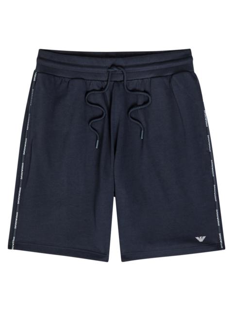 Emporio Armani Logo Cotton-blend Shorts