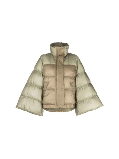 bell sleeves puffer jacket