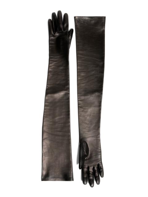 Remo Long Leather Gloves black