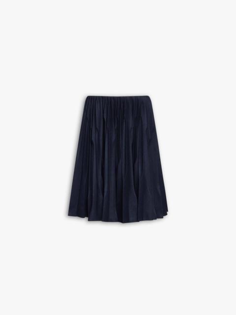 MERINO FLANNEL PLEATED SKIRT