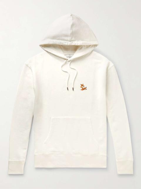Chillax Fox Logo-Appliquéd Cotton-Jersey Hoodie
