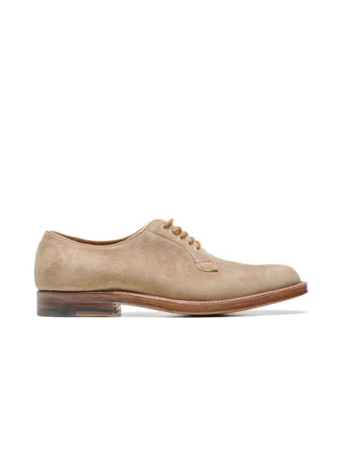 Plain Toe Blucher Tan Suede G2401
