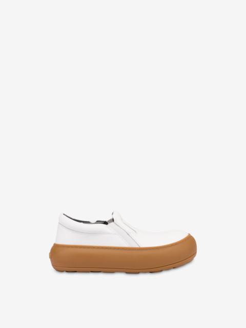 CALFSKIN SLIP-ON TRAINERS