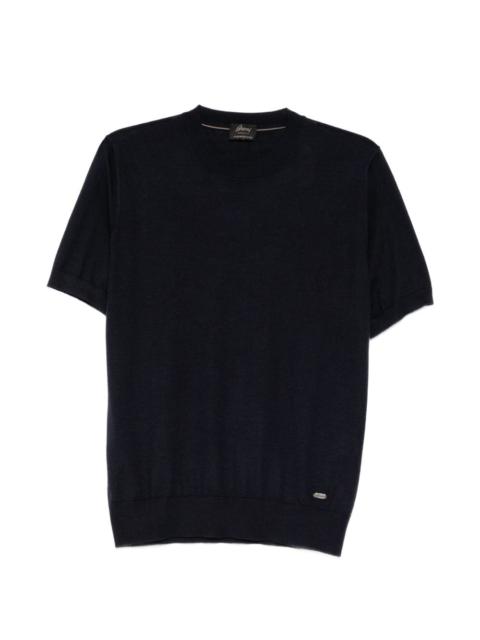 short-sleeve knitted T-shirt