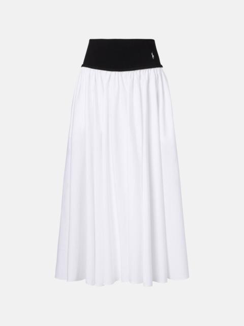 Paneled midi skirt